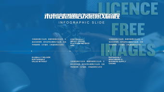 蓝色科技信息通信电子商务互联网PPT模板